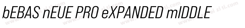 bEBAS nEUE PRO eXPANDED mIDDLE字体转换